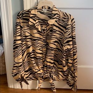 NWOT River Island Zebra Print Blouse